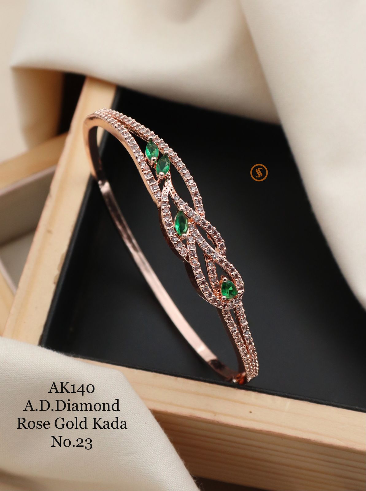 Ad Diamond 4 Rose Gold Kada Catalog
